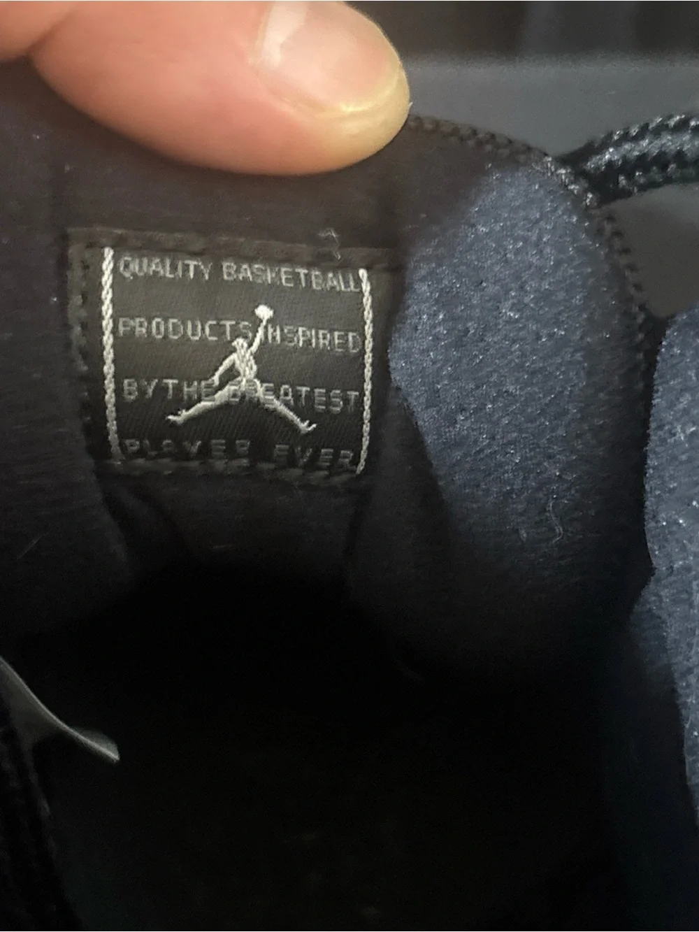 Jordan Men’s High-Top Sneakers - Black with Gum Sole